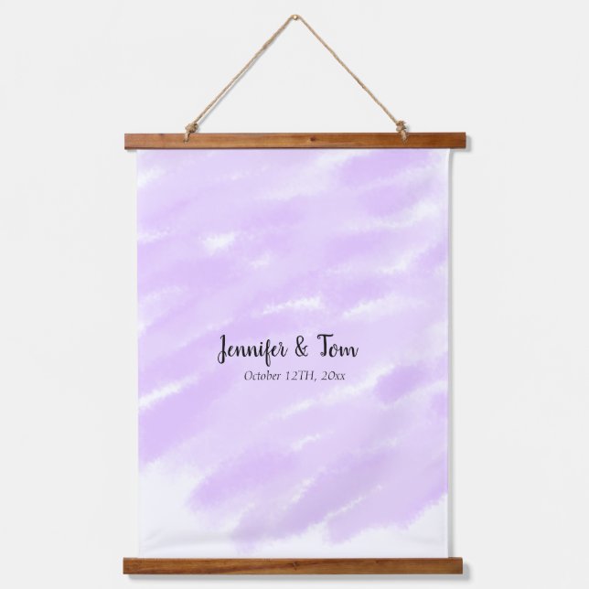 simple minimal add your name custom wedding unity  hanging tapestry (Front)