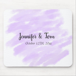 simple minimal add your name custom wedding unity mouse pad