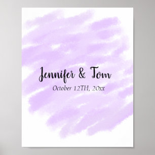 simple minimal add your name custom wedding unity  poster