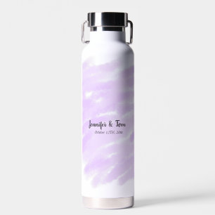 simple minimal add your name custom wedding unity water bottle