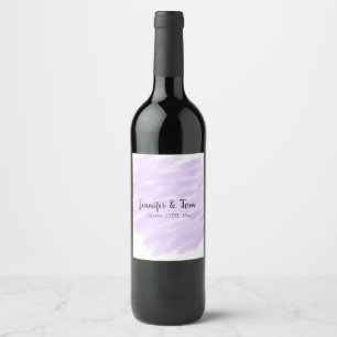 simple minimal add your name custom wedding unity wine label