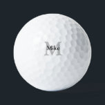 simple minimal add your name MONOGRAM GROOMSMEN   Golf Balls<br><div class="desc">design</div>