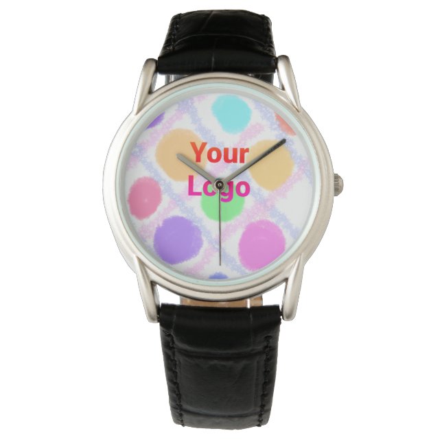 simple minimal add your name MONOGRAM GROOMSMEN  W Watch (Front)
