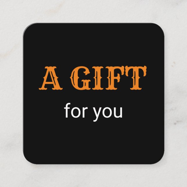 simple minimal add your name text address logo dis calling card (Front)