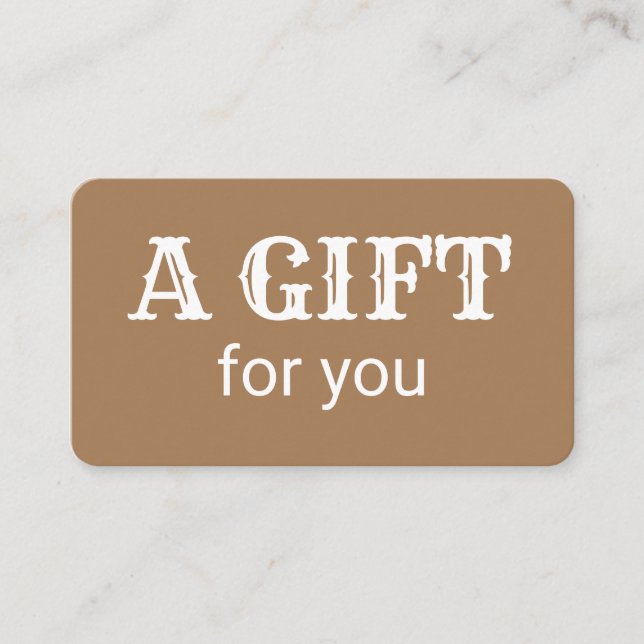 simple minimal add your name text address logo dis calling card (Front)