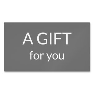 simple minimal add your name text address logo dis 	Magnetic business card