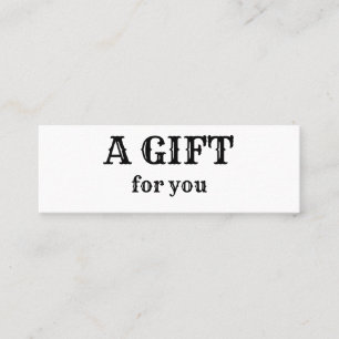 simple minimal add your name text address logo dis mini business card