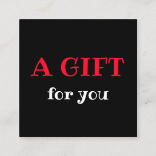 simple minimal add your name text address logo dis square business card