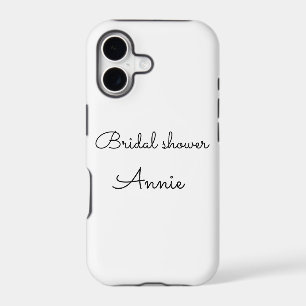 simple minimal add your name text bridal shower  t
