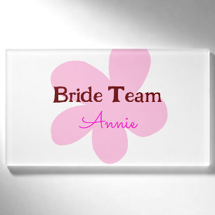 simple minimal add your name text bridesmaid gift tag