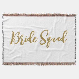 simple minimal add your name text bridesmaid gift throw blanket