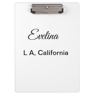 Simple minimal add your name text place city custo clipboard