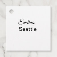 Simple minimal add your name text place city custo