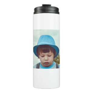 SIMPLE MINIMAL add your photo name text christmas Thermal Tumbler