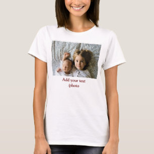 simple minimal ADD YOUR PHOTO TEXT CHRISTMAS T-Shirt