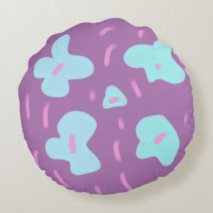 Simple minimal add your photo text glitter sparkle round pillow