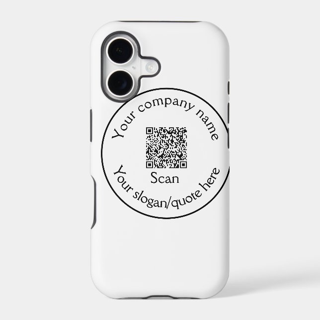 simple minimal add your Q R code scan add name (Back)