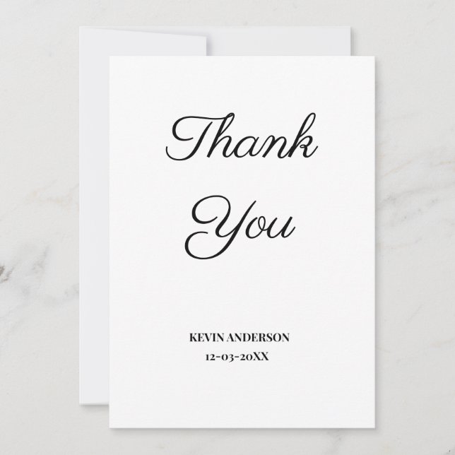 simple minimal add your text birth announcement ca (Front)