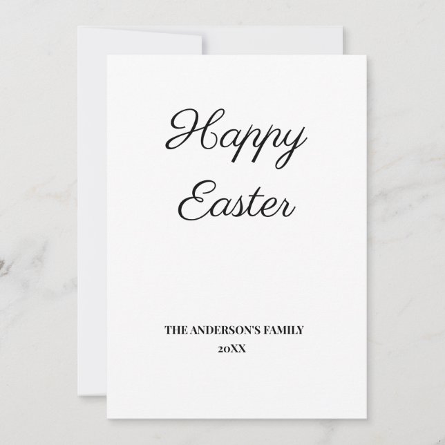 simple minimal add your text easter (Front)