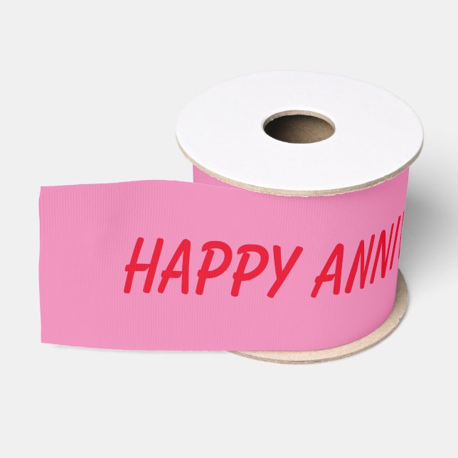simple minimal add your text monogram name   satin grosgrain ribbon (Spool)
