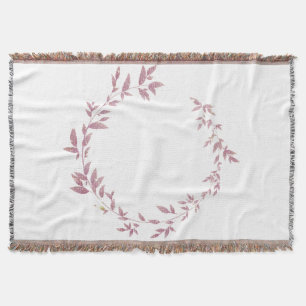 simple minimal add your text monogram name throw b blanket