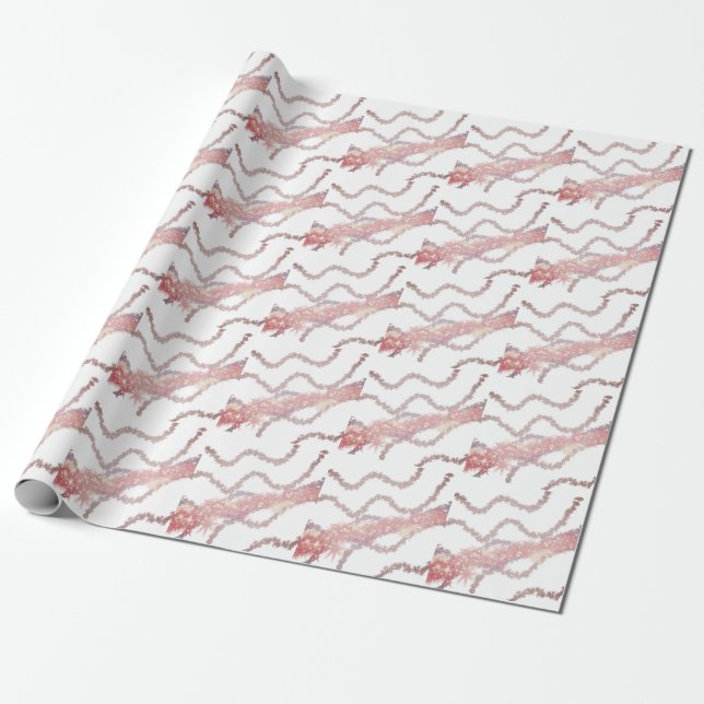 simple minimal add your text monogram name wrappin wrapping paper (Unrolled)