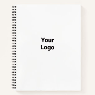 simple minimal add your text monogram photo notebo notebook