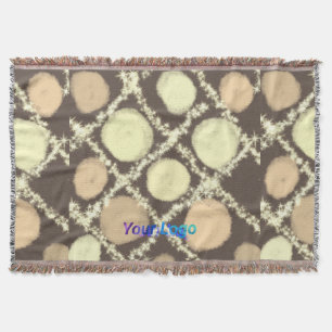 simple minimal add your text monogram photo   thro throw blanket