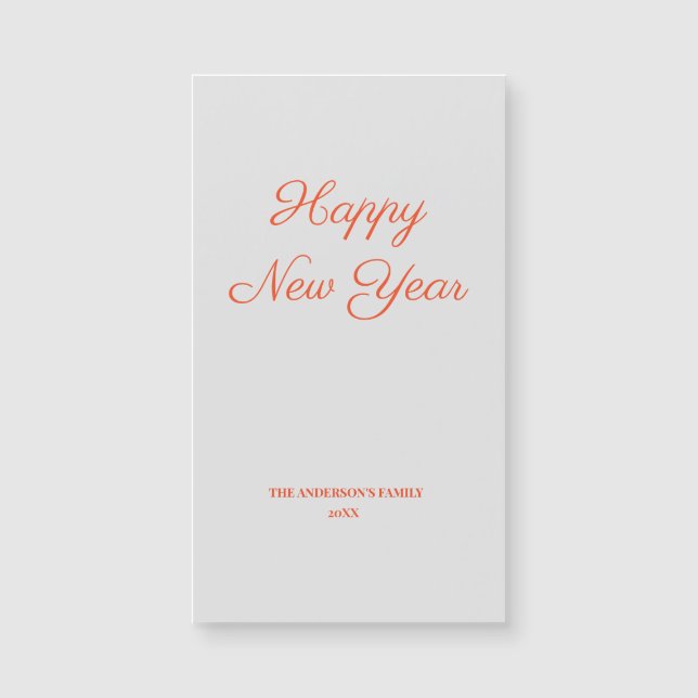 simple minimal add your text new year card (Front)