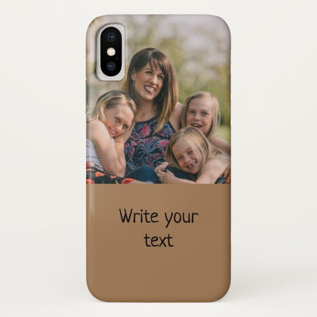 simple minimal add your text photo christmas    Ca Case-Mate iPhone Case (Back)