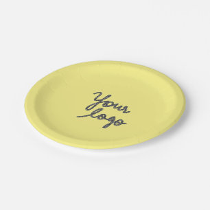simple minimal add your text photo christmas     p paper plate