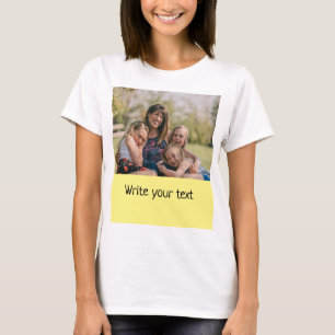 simple minimal add your text photo christmas   T-Shirt