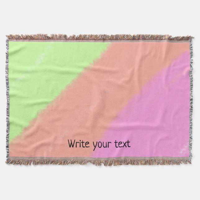 simple minimal add your text photo christmas   thr throw blanket (Front)