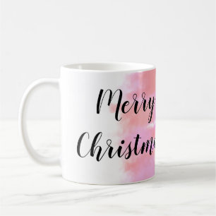 simple minimal add your text photo merry christmas coffee mug