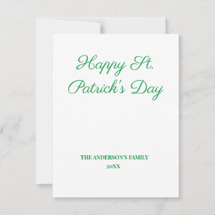 simple minimal add your text st. patricks day card