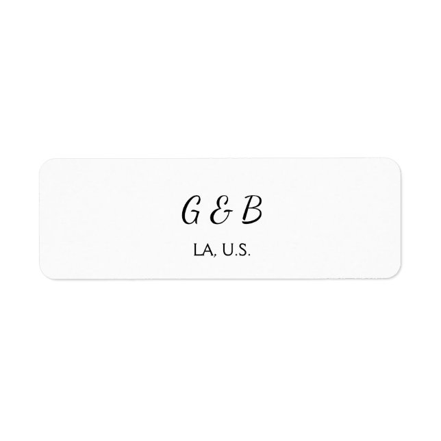 SIMPLE MINIMAL ajouter votre nom de couple nom de  (Devant)