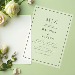 Simple Minimal and Chic   Wedding Acrylic Invitations