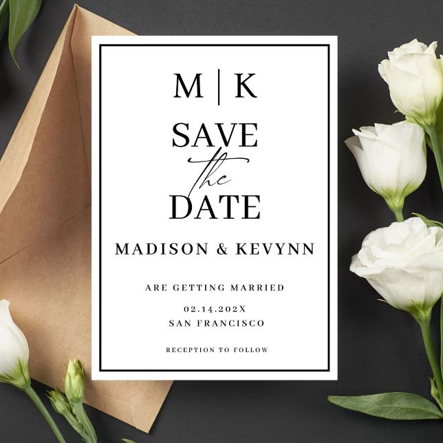Simple Minimal and Chic | Wedding Save The Date (Creator Uploaded)