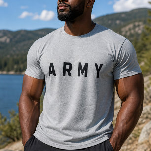 Simple Minimal Army T-Shirt