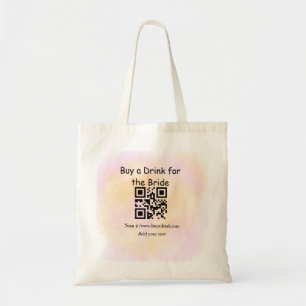 Simple minimal bachelorette buy a bride drink wate tote bag