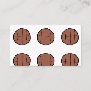 simple minimal basketball baseball bronn custom  business card