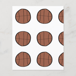 simple minimal basketball baseball bronn custom flyer