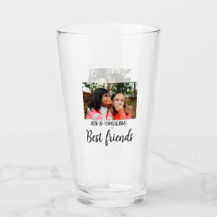 simple minimal best friends name add photo text le glass