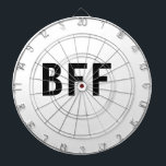 Simple minimal BFF best friends family custom name Dartboard<br><div class="desc">Design</div>
