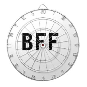 Simple minimal BFF best friends family custom name Dartboard