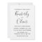 Simple Minimal Black and White Calligraphy Wedding