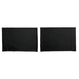Simple Minimal Black Pillowcase