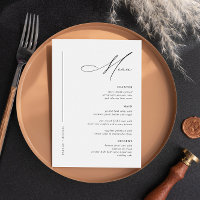 Simple Minimal Black & White Modern Wedding Table