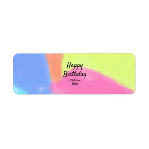 simple minimal calligraphy happy birthday custom a