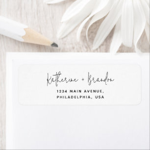 Simple Minimal Calligraphy Script Wedding